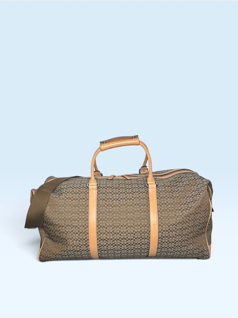 VINTAGE 07 COACH XL TRANSATLANTIC SIGNATURE TRAVEL DUFFLE BAG - Picture 5 of 12